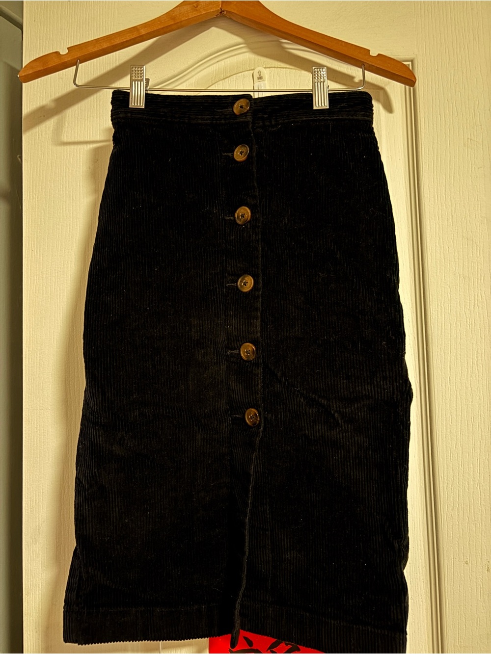Wilfred Free Black Button-Front Women's Skirt